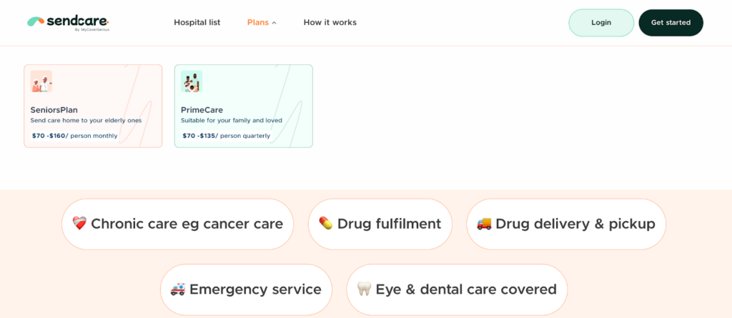 SendCare seniors plan for elderly health insurance